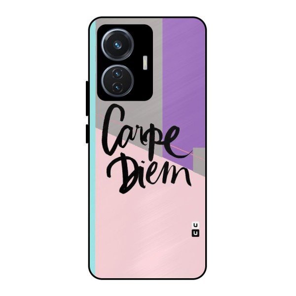 Stripes Black Diem Metal Back Case for iQOO Z6 44W