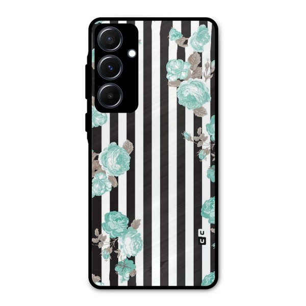 Stripes Bloom Metal Back Case for Galaxy A55