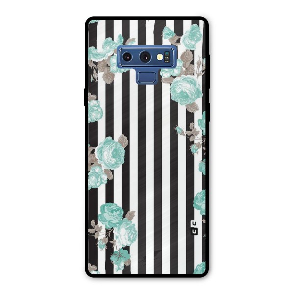 Stripes Bloom Metal Back Case for Galaxy Note 9
