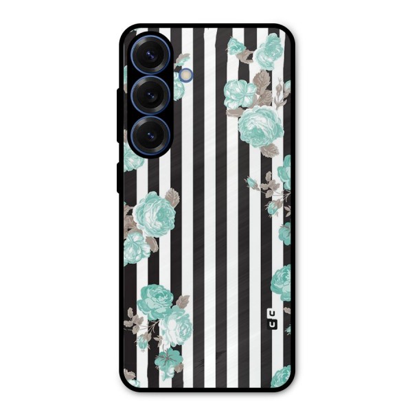 Stripes Bloom Metal Back Case for Galaxy S25