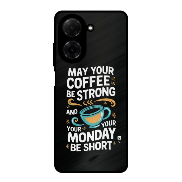 Strong Coffee Metal Back Case for Redmi A5 4G