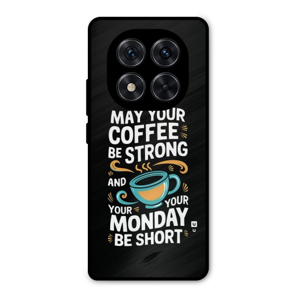 Strong Coffee Metal Back Case for Redmi Note 14 Pro 5G