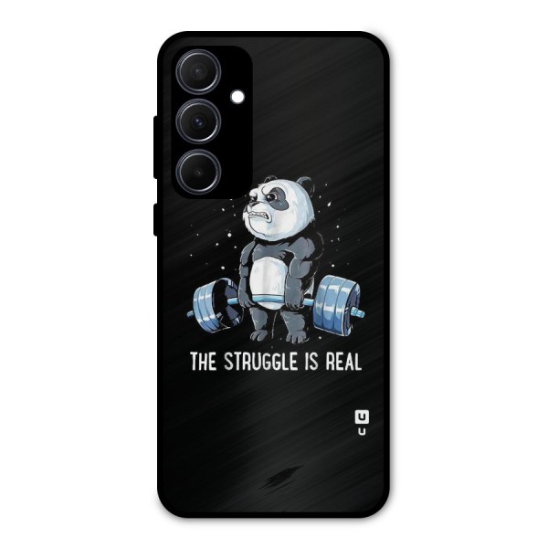 Struggle in Real Metal Back Case for Galaxy A35