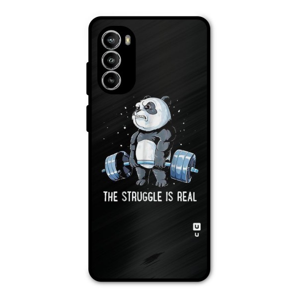 Struggle in Real Metal Back Case for Moto G52