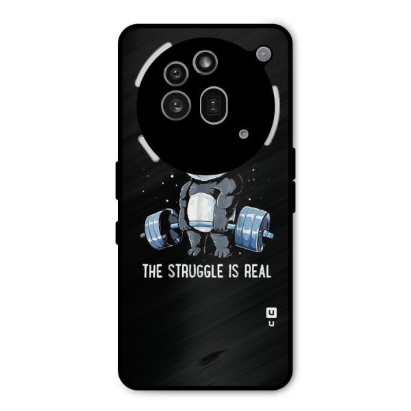 Struggle in Real Metal Back Case for Nothing Phone 3a Pro