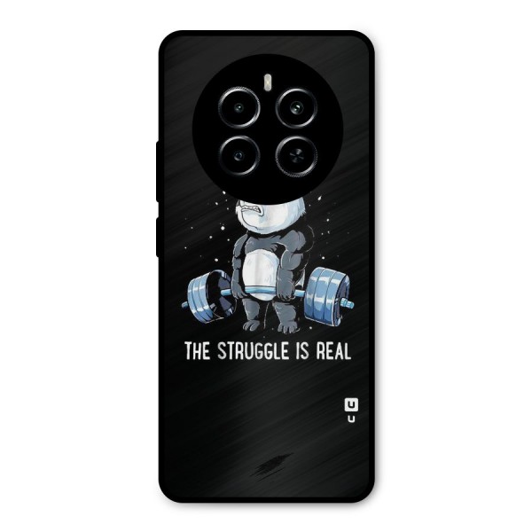 Struggle in Real Metal Back Case for Realme P1