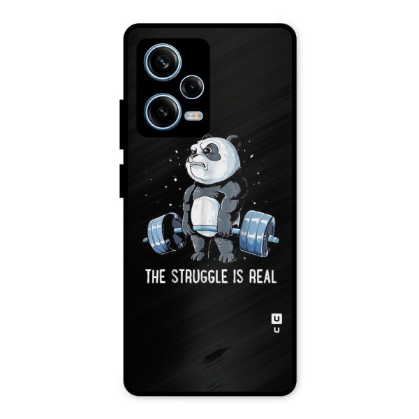 Struggle in Real Metal Back Case for Redmi Note 12 Pro