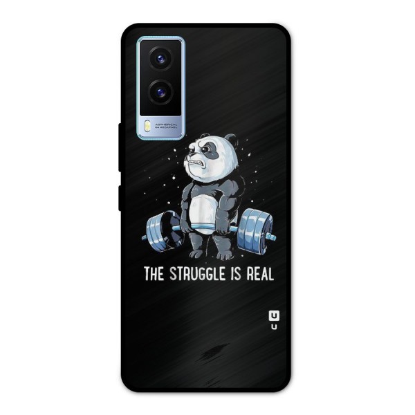 Struggle in Real Metal Back Case for Vivo V21e 5G