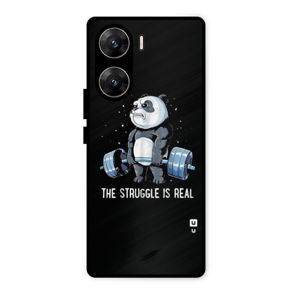 Struggle in Real Metal Back Case for Vivo V29e