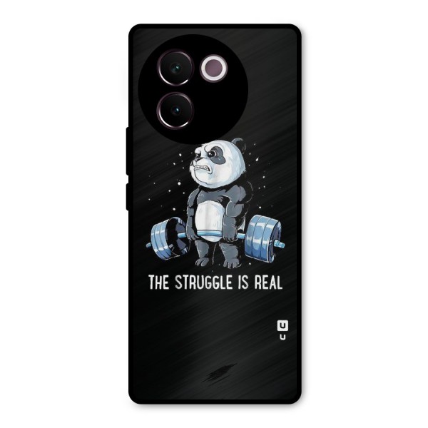 Struggle in Real Metal Back Case for Vivo V30e