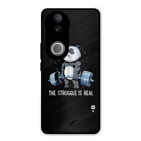 Struggle in Real Metal Back Case for Vivo V50e