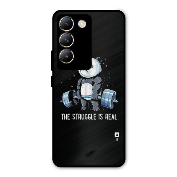 Struggle in Real Metal Back Case for Vivo Y200e