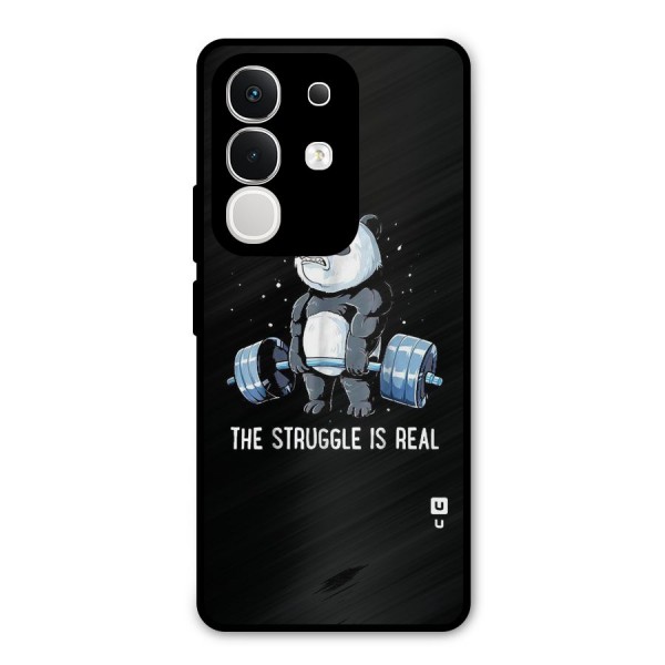 Struggle in Real Metal Back Case for iQOO Z10x