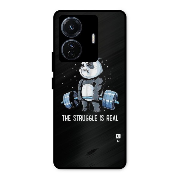Struggle in Real Metal Back Case for iQOO Z6