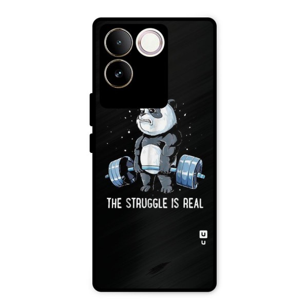Struggle in Real Metal Back Case for iQOO Z7 Pro