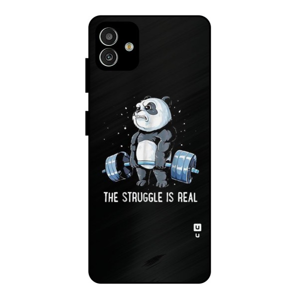 Struggle is Real Panda Metal Back Case for Galaxy M13 5G