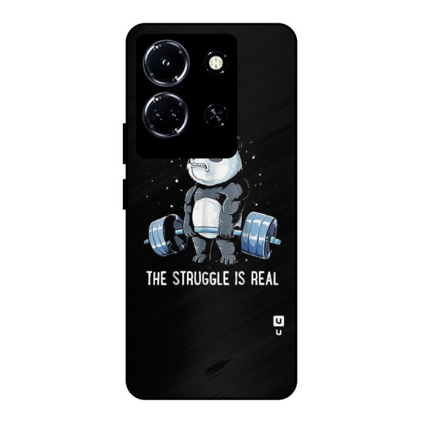 Struggle is Real Panda Metal Back Case for Infinix Note 30 5G