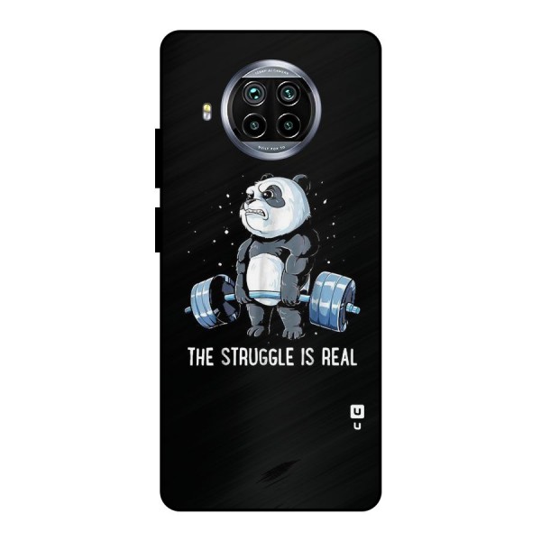 Struggle is Real Panda Metal Back Case for Mi 10i