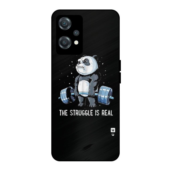 Struggle is Real Panda Metal Back Case for OnePlus Nord CE 2 Lite 5G