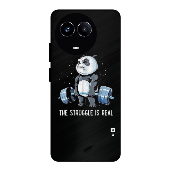 Struggle is Real Panda Metal Back Case for Realme 11 5G