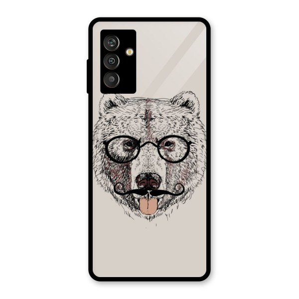 Studious Bear Glass Back Case for Galaxy M13