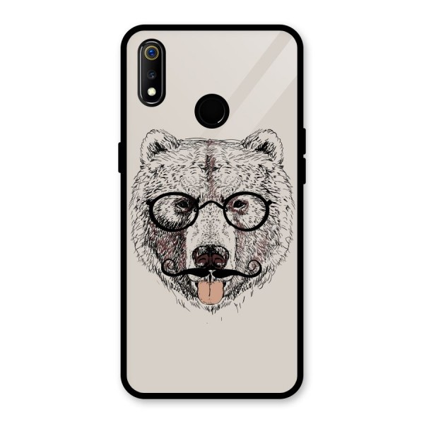 Studious Bear Glass Back Case for Realme 3