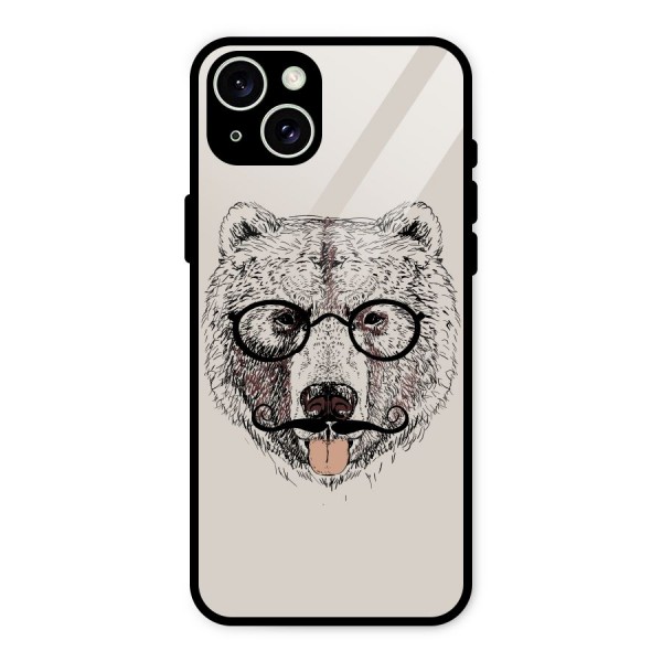 Studious Bear Glass Back Case for iPhone 15 Plus
