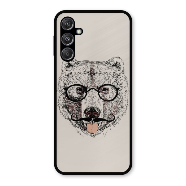 Studious Bear Metal Back Case for Galaxy M34 5G