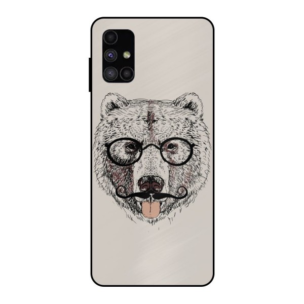 Studious Bear Metal Back Case for Galaxy M51