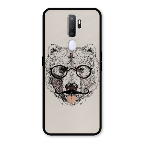 Studious Bear Metal Back Case for Oppo A9 (2020)