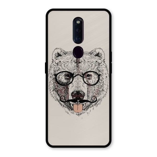 Studious Bear Metal Back Case for Oppo F11 Pro