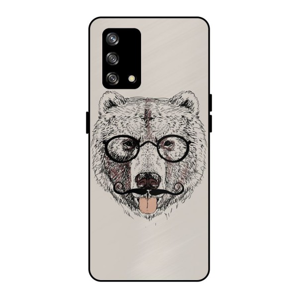 Studious Bear Metal Back Case for Oppo F19s