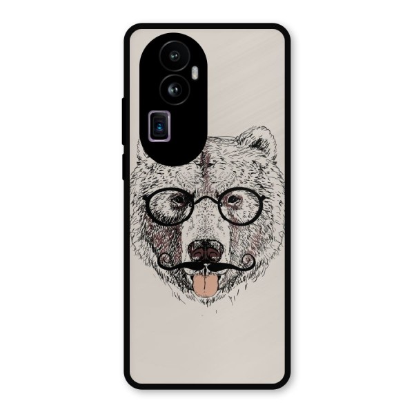 Studious Bear Metal Back Case for Oppo Reno10 Pro Plus