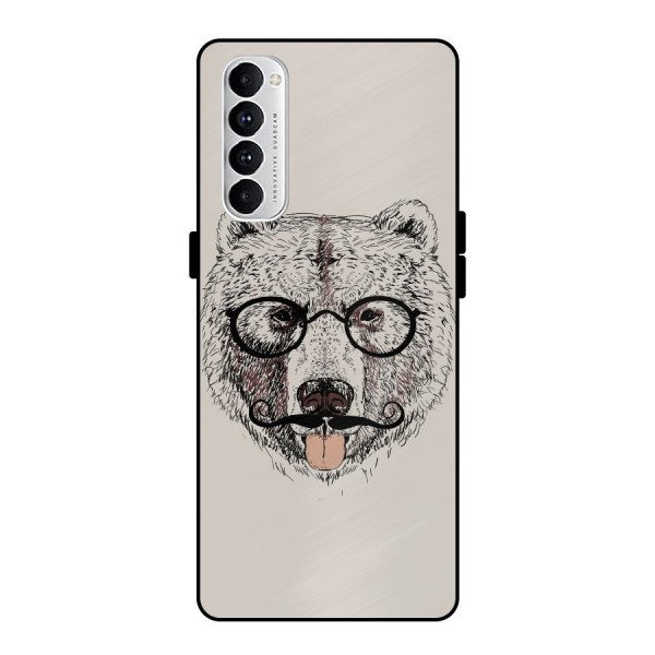 Studious Bear Metal Back Case for Oppo Reno4 Pro