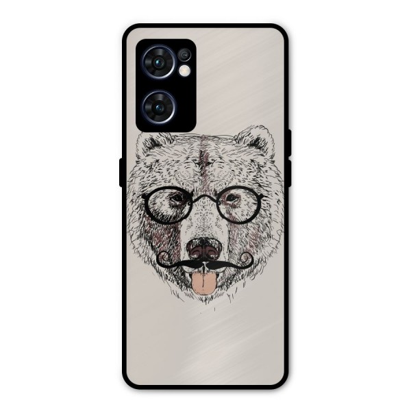 Studious Bear Metal Back Case for Oppo Reno7 5G