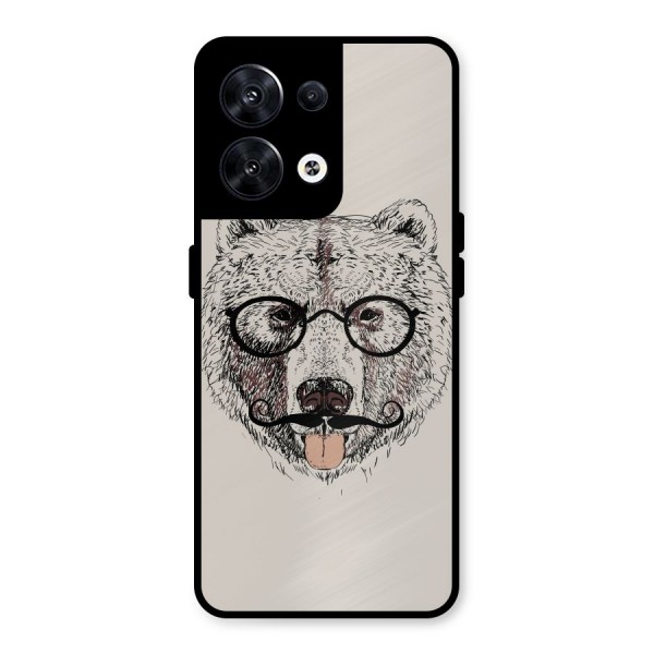 Studious Bear Metal Back Case for Oppo Reno8 5G