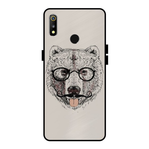 Studious Bear Metal Back Case for Realme 3