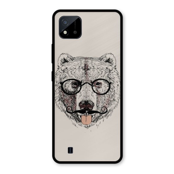 Studious Bear Metal Back Case for Realme C11 2021