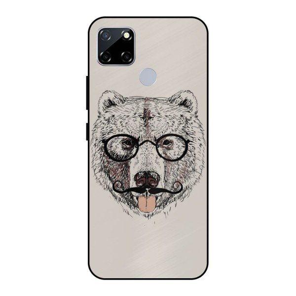 Studious Bear Metal Back Case for Realme Narzo 30A
