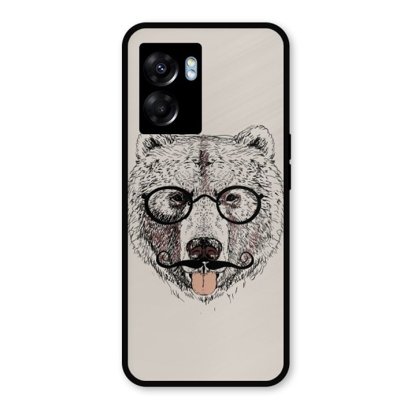 Studious Bear Metal Back Case for Realme Narzo 50 5G