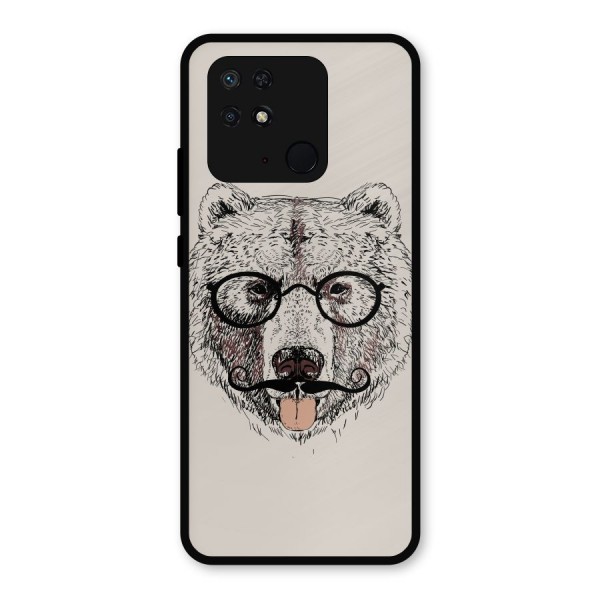 Studious Bear Metal Back Case for Redmi 10