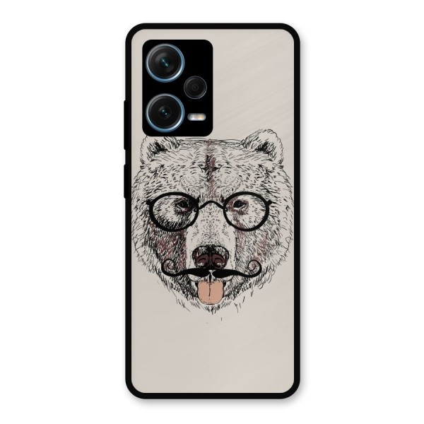 Studious Bear Metal Back Case for Redmi Note 12 Pro Plus 5G