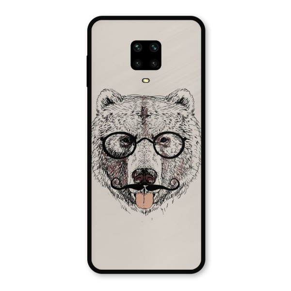 Studious Bear Metal Back Case for Redmi Note 9 Pro Max