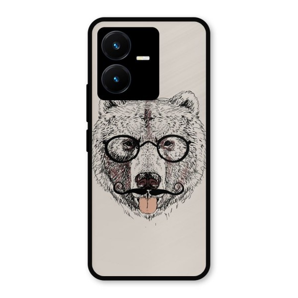 Studious Bear Metal Back Case for Vivo Y22
