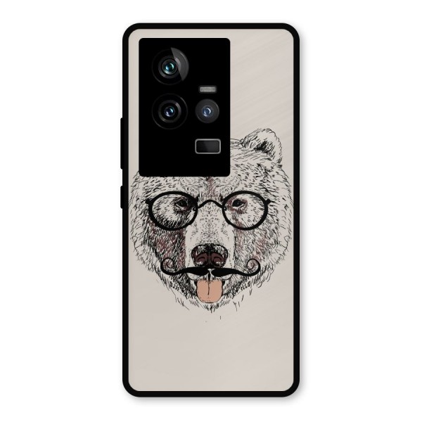 Studious Bear Metal Back Case for iQOO 11 5G