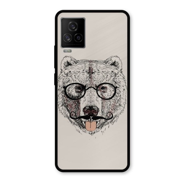 Studious Bear Metal Back Case for iQOO 7 Legend 5G