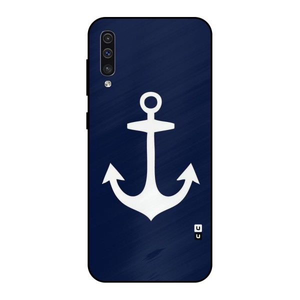 Stylish Anchor Design Metal Back Case for Galaxy A50