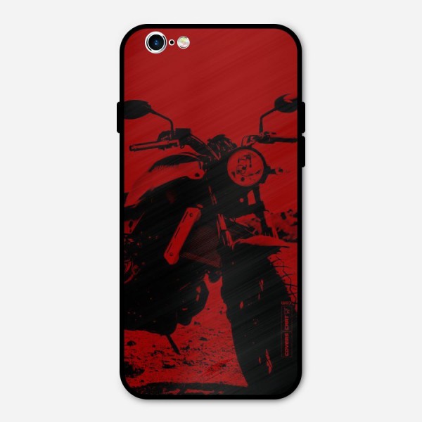 Stylish Ride Red Metal Back Case for iPhone 6 6s