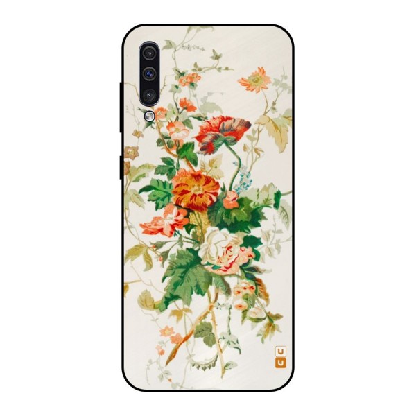 Summer Floral Metal Back Case for Galaxy A50