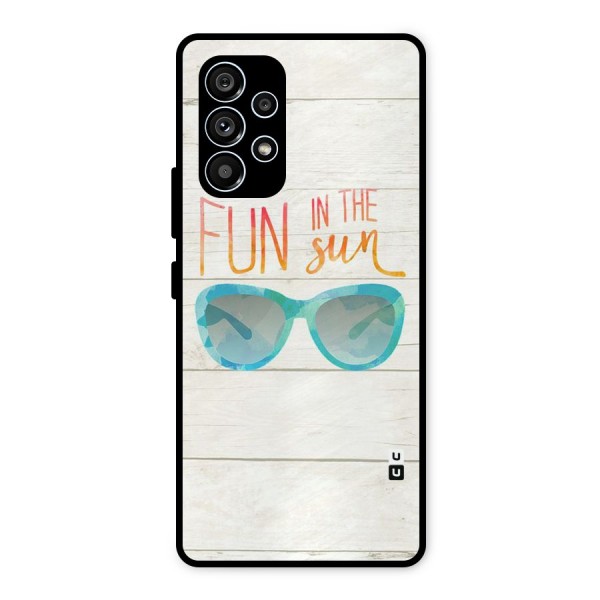 Sun Fun Metal Back Case for Galaxy A53 5G